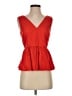 J.Crew Always Red Sleeveless Blouse Size 0 - photo 1