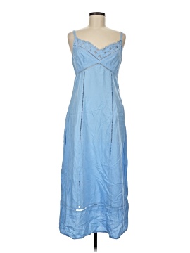 Madewell Sweetheart Midi Dress in Linen-Cotton Blend (view 1)