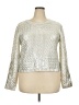 The Drop Metallic Silver Pullover Sweater Size 2X - photo 1