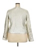 The Drop Metallic Silver Pullover Sweater Size 2X - photo 2
