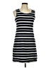 Max Studio 100% Cotton Stripes Blue Casual Dress Size L - photo 1