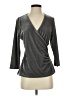 Soft Surroundings Gray 3/4 Sleeve Top Size S - photo 1
