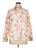 Chaps 100% Cotton Floral Ivory Long Sleeve Blouse Size XL - photo 1