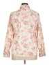 Chaps 100% Cotton Floral Ivory Long Sleeve Blouse Size XL - photo 2