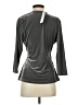 Soft Surroundings Gray 3/4 Sleeve Top Size S - photo 2