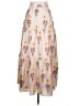 Borgo De Nor 100% Silk Floral Ivory Silk Skirt Size 8 - photo 2