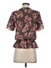 Sienna Sky 100% Polyester Brown Short Sleeve Blouse Size XS - photo 2