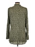 Democracy 100% Rayon Animal Print Green Long Sleeve Blouse Size L - photo 2