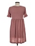 Shein Solid Brown Casual Dress Size XS - photo 2