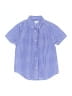Crewcuts 100% Cotton Checkered-gingham Blue Short Sleeve Button-Down Shirt Size 10 - photo 1