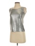 Lauren Taylor Metallic Silver Sleeveless Top Size S - photo 1