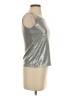 Lauren Taylor Metallic Silver Sleeveless Top Size S - photo 4