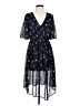 JOA 100% Polyester Paisley Blue Casual Dress Size XS - photo 1