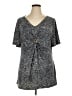 Catherines Gray Short Sleeve Blouse Size 1X - photo 1