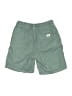 Zara Solid Green Cargo Shorts Size 9 - photo 2