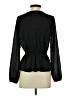Leith 100% Polyester Black Long Sleeve Blouse Size XS - photo 2
