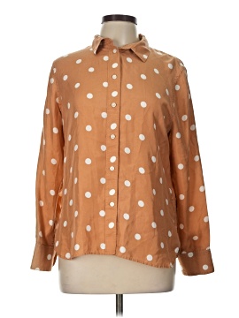 J.Crew Collection Long Sleeve Silk Top
