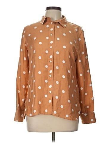 J.Crew Collection Long Sleeve Silk Top (view 1)
