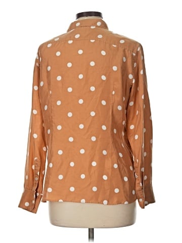 J.Crew Collection Long Sleeve Silk Top (view 2)