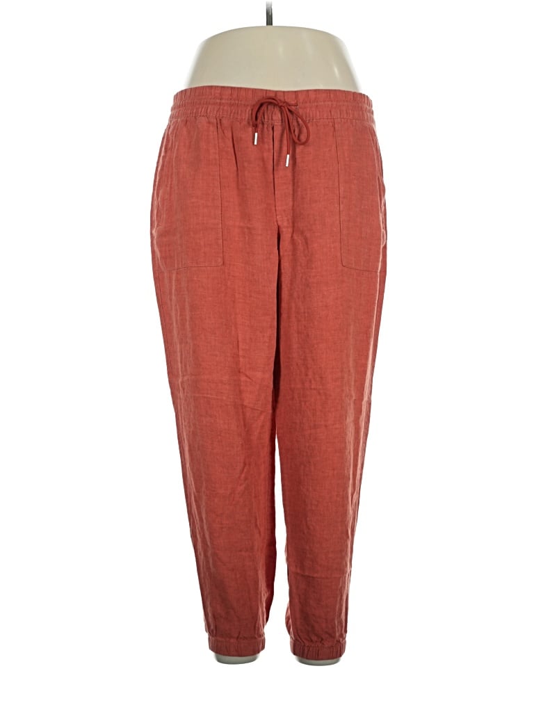 Pre-owned Athleta Linen Pants In Red