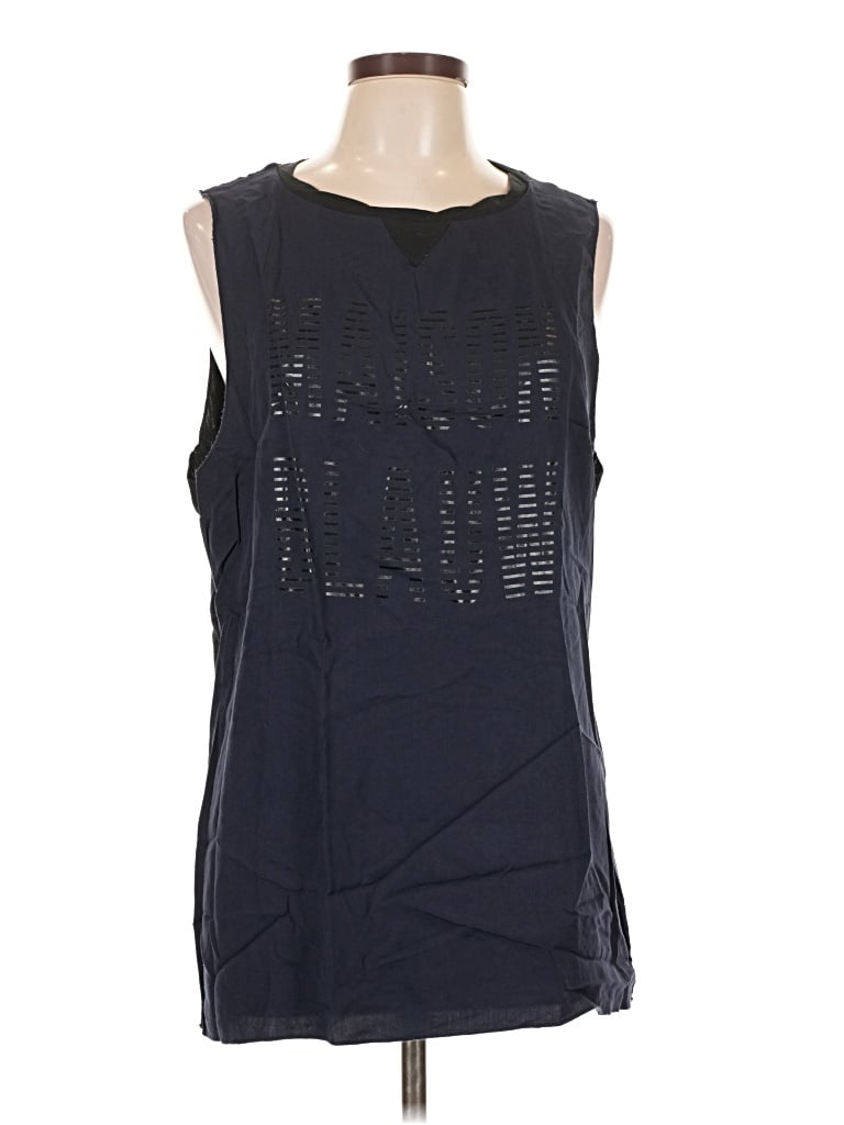 Pre-owned Maison Scotch Sleeveless Blouse In Blue