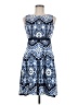 Talbots Paisley Blue Cocktail Dress Size 6 Petite - photo 1