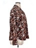 Halogen Animal Print Brown Long Sleeve Blouse Size XL - photo 4