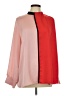 misook 100% Polyester Color Block Red Long Sleeve Blouse Size L - photo 1