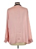 misook 100% Polyester Color Block Red Long Sleeve Blouse Size L - photo 2