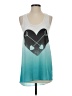 Stranded 100% Polyester Teal Tank Top Size S - photo 1