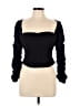 Antonio Melani Black Long Sleeve Top Size 10 - photo 1