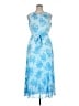 Studio One 100% Polyester Tie-dye Blue Cocktail Dress Size 14 - photo 1