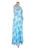 Studio One 100% Polyester Tie-dye Blue Cocktail Dress Size 14 - photo 4