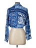 Zara 100% Viscose Paisley Blue 3/4 Sleeve Blouse Size L - photo 2