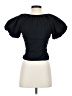 Reformation Solid Black Short Sleeve Top Size 2 - photo 2