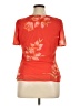 Studio 1 100% Polyester Orange Short Sleeve Top Size 14 - photo 2