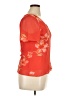 Studio 1 100% Polyester Orange Short Sleeve Top Size 14 - photo 4