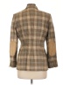 Faconnable Plaid Brown Wool Blazer Size 10 - photo 2