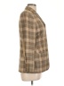 Faconnable Plaid Brown Wool Blazer Size 10 - photo 4