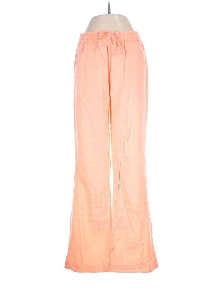 Pre-owned Roxy Linen Pants In Orange