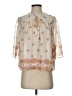 H&M L.O.G.G. 100% Polyester Ivory 3/4 Sleeve Blouse Size 4 - photo 1