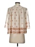 H&M L.O.G.G. 100% Polyester Ivory 3/4 Sleeve Blouse Size 4 - photo 2