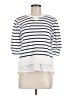Fred David White 3/4 Sleeve Top Size M - photo 1