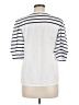 Fred David White 3/4 Sleeve Top Size M - photo 2