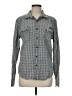 Lucky Brand Houndstooth Gray Long Sleeve Button-Down Shirt Size M - photo 1