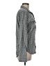 Lucky Brand Houndstooth Gray Long Sleeve Button-Down Shirt Size M - photo 4