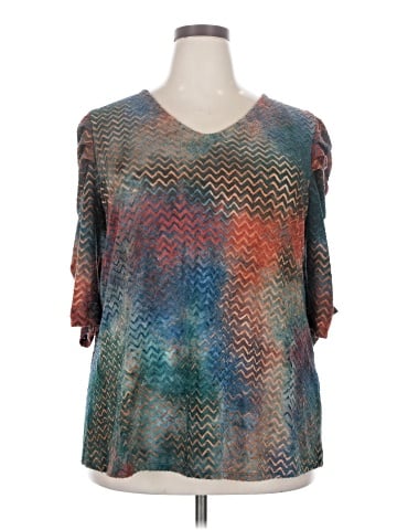 Cato 3/4 Sleeve Blouse (view 1)