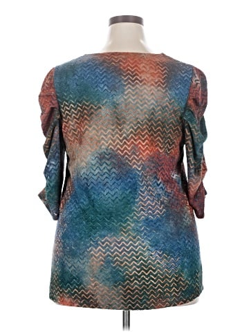 Cato 3/4 Sleeve Blouse (view 2)