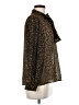 MNG Animal Print Brown Long Sleeve Blouse Size M - photo 4