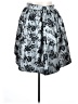 Geode 100% Polyester Paisley Silver Formal Skirt Size 2X - photo 1